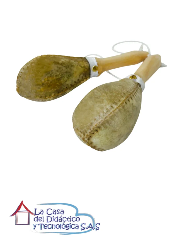 MAR_M-CUE_L_02 Par de Maracas - Cuero