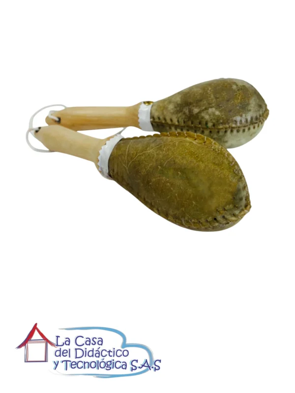 MAR_M-CUE_L_03 Par de Maracas - Cuero