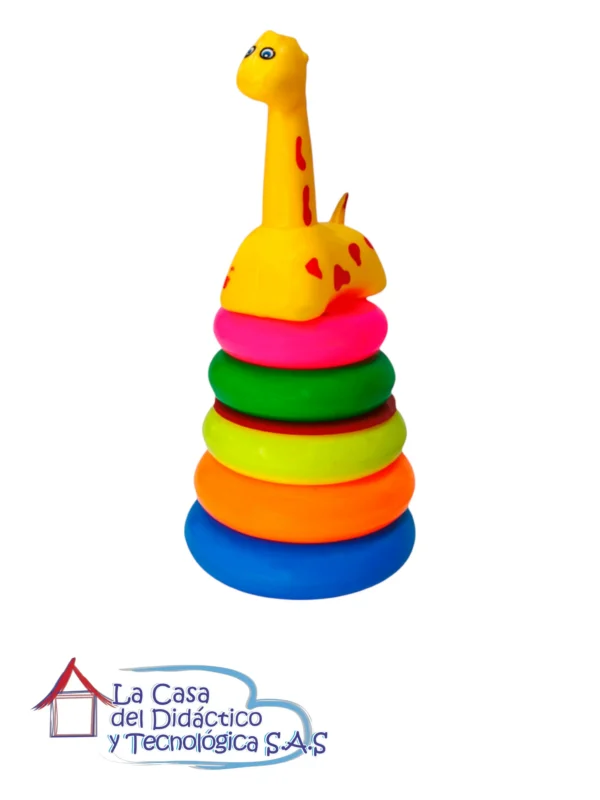 torre ensartable jirafa didáctica Torre Ensartable de Jirafa